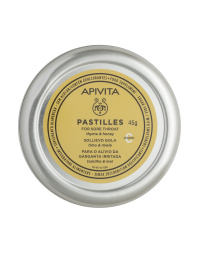 APIVITA pastilės su medumi ir čiobreliais, 45g