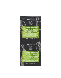 APIVITA EXPRESS BEAUTY veido kaukė su kaktusais, drėkinamoji 2 x 8ml