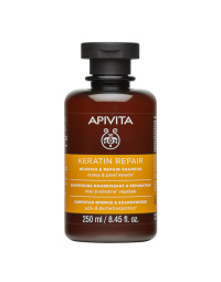 APIVITA, šampūnas su keratinu, maitinamasis, atkuriamasis, 250ml