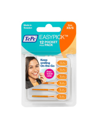 Dantų krapštukas EasyPick XS/S su dėkliuku, 12vnt