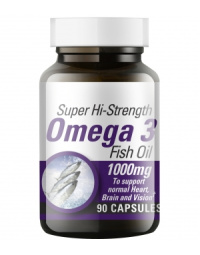 Omega-3 žuvų taukai Super Hi-Strenght Lifeplan kapsulėmis, N90