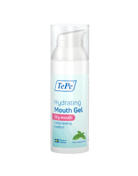 TePe, mitrinošs mutes gēls sausai mutei, ar piparmētru garšu, 50 ml