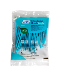 TePe Angle helesinised hambavaheharjad kattega 0.6mm N25