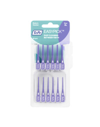 Dantų krapštukai EasyPick XL violetiniai N36 + dėklas, blisteris