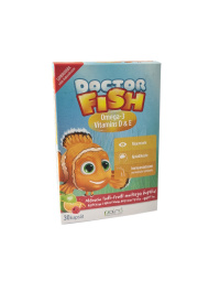 Doctor Fish Omega-3 vitamins D&E kramtomosios kapsulės, N30