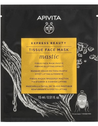 APIVITA EXPRESS BEAUTY TISSUE sejas maska ar mastikas eļļu