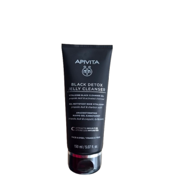 APIVITA, BLACK DETOX JELLY veido prausiklis, 150ml
