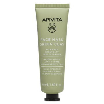 APIVITA, GREEN CLAY veido kaukė, su žaliuoju moliu, 50ml