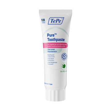 TePe Dantų pasta PURE, jautriai-sausai burnai, be skonio, 75ml