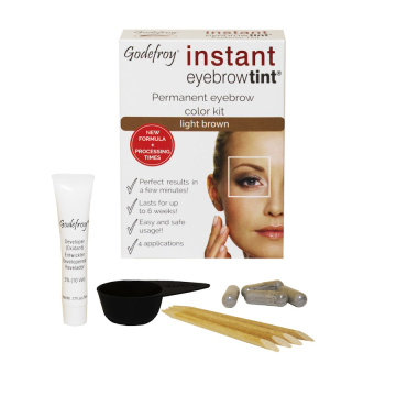GODEFROY antakių dažymo rinkinys LIGHT BROWN, šviesiai ruda spalva, 1 vnt.