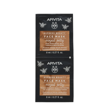 APIVITA EXPRESS BEAUTY veido kaukė su bičių pieneliu, 2x8ml
