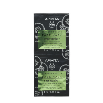 APIVITA EXPRESS BEAUTY veido kaukė su agurkais, 2x8ml