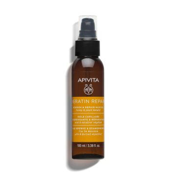 APIVITA, KERATIN REPAIR plaukų aliejus, 100ml