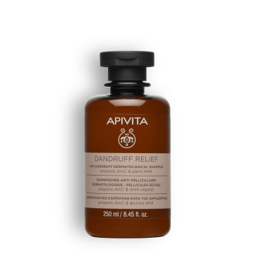 APIVITA, šampūnas DANDRUFF RELIEF, esant sausoms pleiskanoms, 250ml