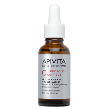 APIVITA, C15 PROPOLIS CORRECT veido serumas, 30ml