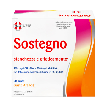 MATT DIVISIONE PHARMA Sostegno, energijai palaikyti, 20 pak.