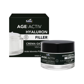 MATT Hyaluron Filler dieninis kremas veidui ir dekolte, 50 ml