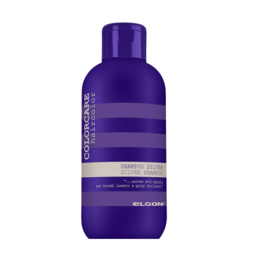 ELGON COLORCARE šampūnas šalinantis nepageidaujamą gelsvą plaukų atspalvį SILVER SHAMPO pH 6, 300 ml