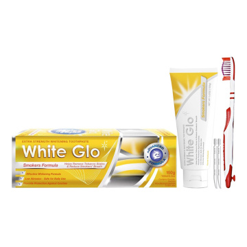 WHITE GLO balinamoji dantų pasta rūkantiesiems SMOKERS FORMULA, 150 g