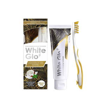 WHITE GLO wybielająca pasta do zębów z olejem kokosowym COCONUT OIL SHINE, 150 g