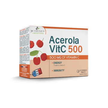 3C PHARMA ACEROLA 500 - vitaminas C nuo 3 m, N24