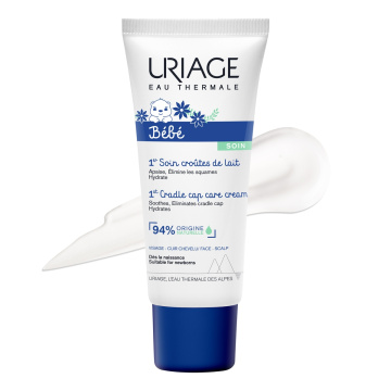 URIAGE, BABY 1st kremas pleiskanų luobelei šalinti, 40ml