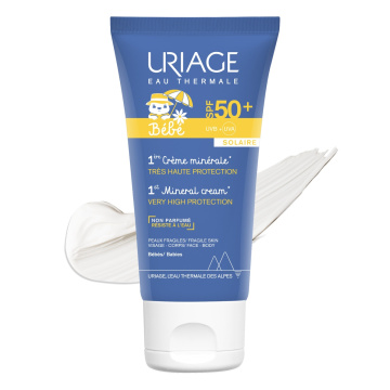 URIAGE, BABY 1st Minerale kremas SPF50+, kūdikiams ir vaikams, 50ml