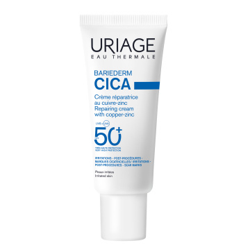 URIAGE, BARIEDERM CICA veido kremas su Cu-Zn SPF50+, 40ml