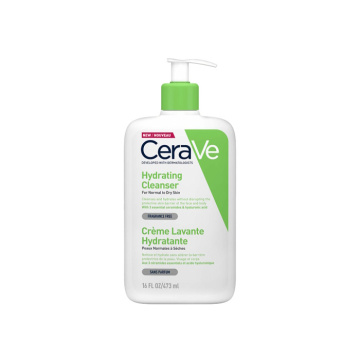 CeraVe Hydrating Cleanser drėkinamasis veido ir kūno prausiklis, 473 ml