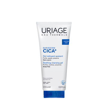 URIAGE, BARIEDERM CICA+ gelinis prausiklis, 200ml