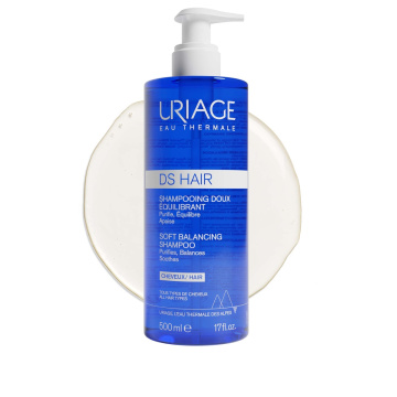URIAGE, D.S. šampūnas, švelnus balansuojamasis, 500ml