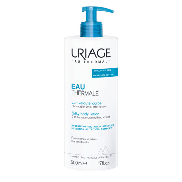 URIAGE, EAU THERMALE švelnus drėkinamasis kūno pienelis, 500ml