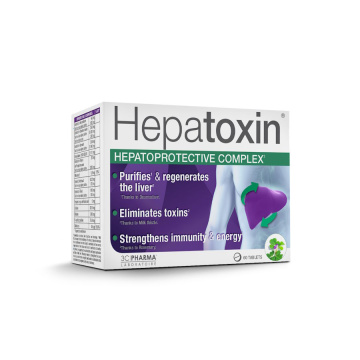 HEPATOXIN, maisto papildas, 60 tablečių