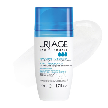 URIAGE, rutulinis dezodorantas–antiperspirantas, POWER3, 50ml