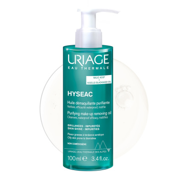 URIAGE, HYSEAC valomasis aliejus makiažui šalinti, 100ml