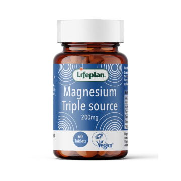 Magnis 200 mg (Tripple Source) Lifeplan, 60 kapsulių