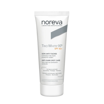NOREVA, TRIO WHITE XP apsauginis veido kremas SPF50+, 40ml