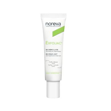 NOREVA, EXFOLIAC BB CLAIRE veido kremas, šviesaus atspalvio, 30ml