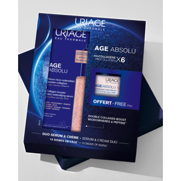 Rinkinys URIAGE AGE ABSOLU (Booster 30ml+veido kremas 15ml)