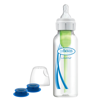 DR.BROWN'S plastikinis buteliukas siauru kakleliu su spec. paskirties vožtuvu, 250ml