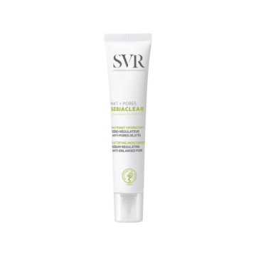 SVR, SEBIACLEAR poras mažinantis, matinį efektą suteikiantis veido kremas, 40ml