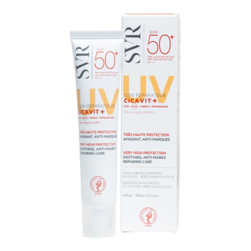 SVR, CICAVIT+ kremas, atkuriamasis, pažeistai odai SPF50, 40ml