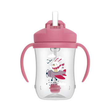 DR.BROWN'S gertuvė su šiaudeliu ir svareliu 270ml, Rabbit