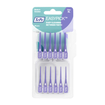 Patyczki dentystyczne TePe EasyPick, rozmiar XL fioletowy N36 + etui