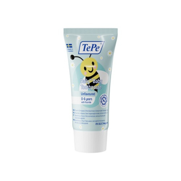 TePe Dantų pasta DAILY BABY, 0-6 metų, be skonio, 50ml