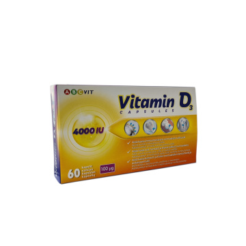 Vitaminas D3 100 μg (4000 TV) kapsulės ABC Vit, N60