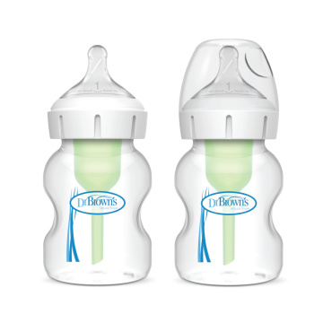 DR.BROWN'S plastikiniai buteliukai OPTIONS+ plačiu kakleliu, 150ml, 2 vnt.