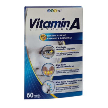 Vitaminas A kapsulės N60 ABC VIT - Trumpas galiojimas