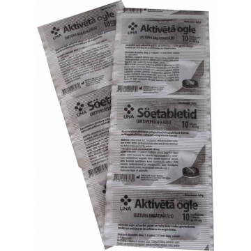 Aktyvinta anglis tabletėmis 260 mg, N10