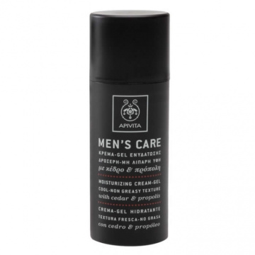 APIVITA MEN'S CARE drėkinamasis veido kremas-gelis vyrams, 50ml